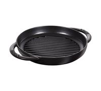 Staub Grils Pure Gril 23 cm, Rond(e), Noir mat, Fonte