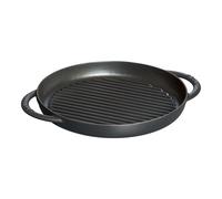 Staub Grils Pure Gril 26 cm, Rond(e), Noir mat, Fonte