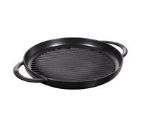 Staub Grils Pure Gril 30 cm, Rond(e), Noir mat, Fonte