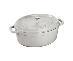 Staub La Cocotte Cocotte 23 cm, Ovale, Truffe blanche, Fonte