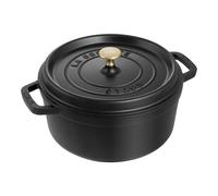 Staub La Cocotte Cocotte 28 cm, Rond(e), Noir mat, Fonte