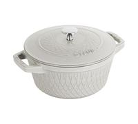 Staub La Cocotte Cocotte twister 20 cm, Rond(e), Truffe blanche, Fonte