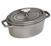 Staub Cocotte ovale La Cocotte fonte émaillée 23 cm 2,35 L Gris graphite