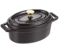 STAUB Mini Cocotte en Fonte, Ovale, 11 cm, 0,25 L, Noir Mat
