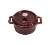 Staub Mini Round Cast Iron Pot - 250 ml Grenadine