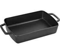 Staub Plat à four en fonte rectangulaire 30 x 20 cm 3,15 L Noir mat