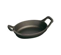 STAUB Plat à four ovale en fonte Staub 15 cm Noir
