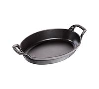 STAUB Plat à four ovale en fonte Staub 24 cm Gris graphite