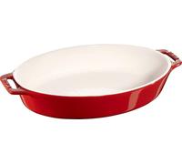 Staub Plat à four ovale rouge cerise 29 cm