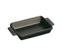 STAUB Plat à gratin rectangulaire Staub fonte 15x11 cm Noir