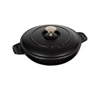STAUB Plat à gratin Staub fonte avec couvercle rond Ø20 cm Noir