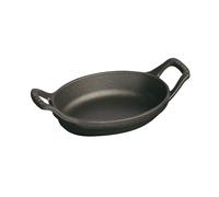 Staub Plats en fonte 15 cm, Assiette chaude, Noir mat
