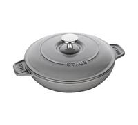 Staub Plat en fonte Assiette chaude 20 cm Gris graphite