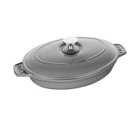 Staub Plats en fonte 23 cm, Assiette chaude , Gris graphite