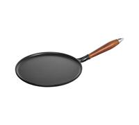 STAUB Poêle à crêpes avec poignée en bois Vintage Ø28 cm Noir