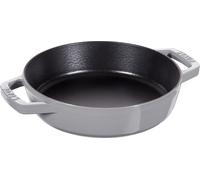 Staub Poêle à frire en fonte avec 2 poignées gris graphite 20 cm