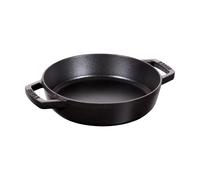 STAUB Poêle à frire Staub fonte 2 poignées noire Ø20 cm