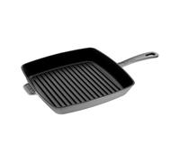 Staub Poêle à griller en fonte 40501-109-0 carrée 30 cm Gris graphite