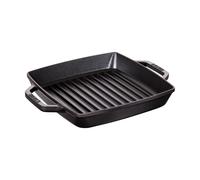 STAUB Poêle à griller Pure Staub fonte carrée noire 23 cm