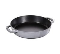 Staub Poêle en fonte ronde à double poignée 26 cm Gris graphite