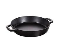 STAUB Poêle en Fonte à Double Poignée, Ronde, Ø 34 cm, Noir Mat