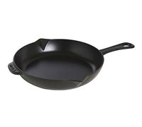 Staub Poêle en fonte Ø 26 cm, double bec verseur, noir mat