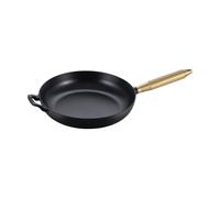 STAUB Poêle en fonte noire Buster & Punch Ø28 cm Poignée en laiton