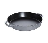 Staub Poêles en fonte Plat à paella 34 cm, Fonte, Gris graphite