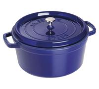 Staub ronde Cocotte 28 cm bleu foncé ronde