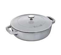 Staub Sauteuses 24 cm, Sauteuse Chistera, Gris graphite