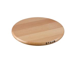 STAUB Sous-plat magnétique rond en hêtre Staub 23 cm