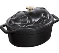 STAUB SPECIAL COCOTTE Cast iron pot oval pig 1 ltr black