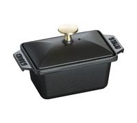 Staub Spécialités 15 x 11 cm, Terrine, Noir mat