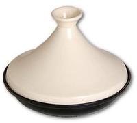 Staub Tagine en fonte noir-beige 28 cm