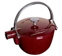 Staub Théière en fonte ronde 1,15 L Rouge grenadine