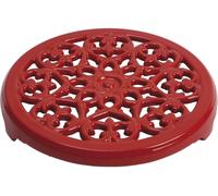 Staub Topfuntersetzer Lilie , 23 cm | Kirsch-Rot | Gusseisen