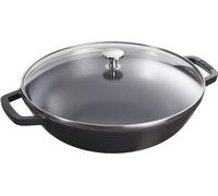 Staub Wok rond noir 30cm fonte