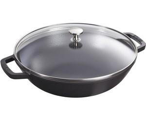 Staub Wok rond noir 30cm fonte
