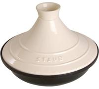Staub Tagine en fonte noir-beige 28 cm