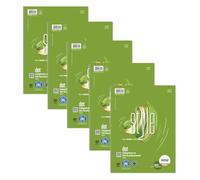 Staufen 608573000 Green Collegeblock, DIN A4, Lineature DOTTED, 80 feuilles, 4 perforations, papier recy lanc premium 70g/m², 5 pièces