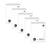 Staufen Style Bloc-notes - 5 blocs de 50 feuilles chacun, DIN A6, 70 g/m² ligné, sans couverture