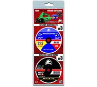 STAYER 1.1094 - Blister de 6 disques abrasifs Ø85 mm pour MULTI RAZER 85