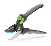 STAYGROW Gardena - Sécateur fractionné pour branches fraîches - Revêtement anti-adhésif - Lames en acier SK5 de qualité supérieure - Longueur : 21,5 cm