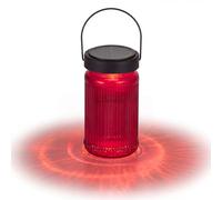 Staymoment Lanterne funéraire solaire rechargeable pour cimetière | Bougies solaires en verre, lanternes pour extérieur, photophore extérieur, décoration funéraire, résistant aux intempéries