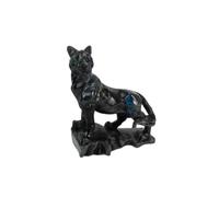 Staza Statue de panthère labradorite naturelle en cristal sculpté 2,1 kg 2,1 kg Sculpture de guérison énergétique