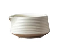 StaZamor Bol à matcha en céramique japonaise blanche de 500 ml avec bec verseur, tasse à thé lisse et élégante pour matcha, latte, soupe, maison, salon de thé, restaurant