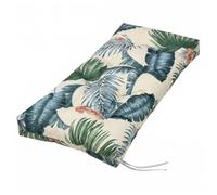 StaZamor Coussin de Banc de Jardin imperméable 51 x 20 Pouces avec Coussin matelassé gonflé et imprimé végétal décoratif, siège Doux et Confortable pour balançoires Patio, Porche, extérieur