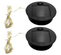 StaZamor Paquet de 2 pièces de Rechange pour Lampes solaires, Petit Module Guirlande Lumineuse Solaire étanche, Fil cuivre Flexible pour projets Bricolage lanternes Jardin, 2, 76 Pouces (7