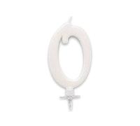 STC - BOUGIE ANNIVERSAIRE GÉANTE BLANCHE - CHIFFRE 0
