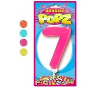 STC - Bougies d'Anniversaire Géantes - Chiffre 7 Rose Rose G